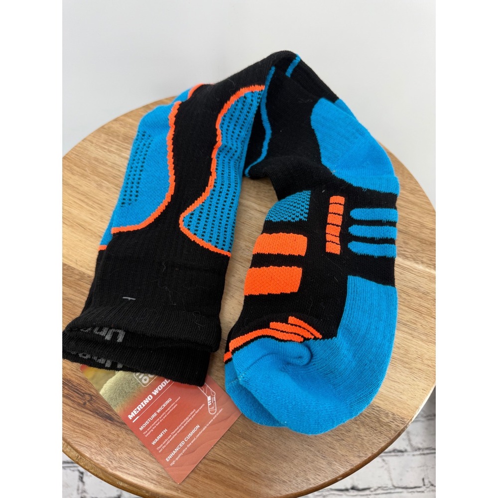 Unenow Merino Wool Ski Socks Thermal Warmth Cushioning Moisture‎ Wicking XL